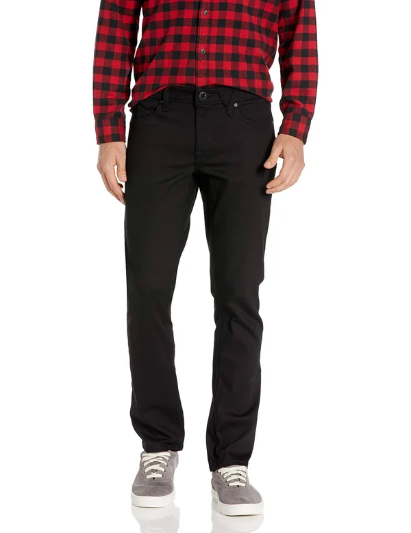 Volcom Vorta Slim Fit Jeans Men's Denim - Black on Black, Size 29