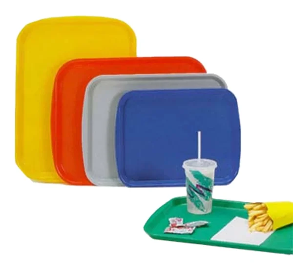Vollrath 1418-31 - Traex Fast Food Tray - Rectangular, Linen Look