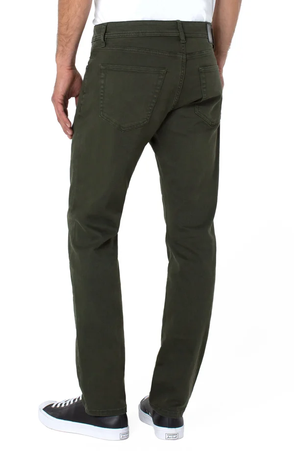 Liverpool Kingston Modern Straight Pant - Green 30/32 - Men's