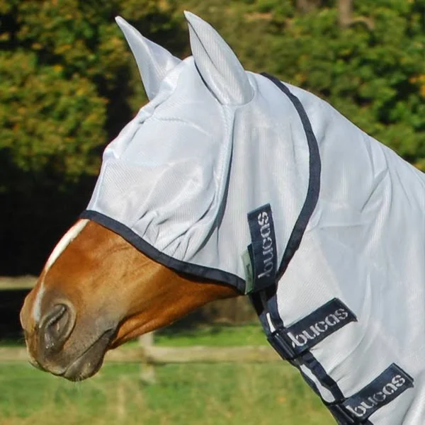 Bucas Buzz-Off Fly Mask - Blue