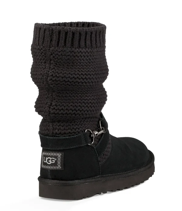 Ugg Purl Strap Boot 5 Women's Black