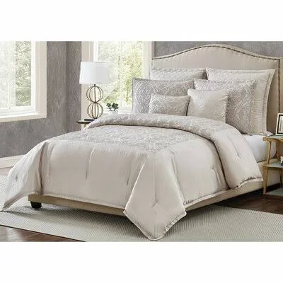 Yolanda 7 Piece Comforter Set Rosdorf Park Size: King Comforter + 4 Shams + 2 Throw Pillows