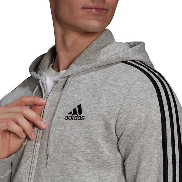 Adidas 3 Stripes Full Zip Sweatshirt M, Regular