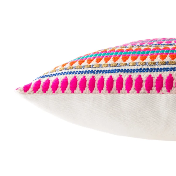Jaipur Living Cante Striped Multicolor & Ivory Pillow