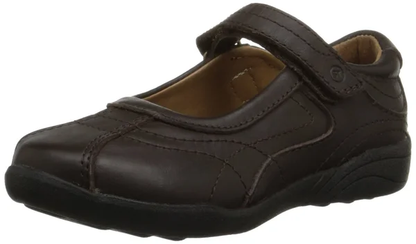 Stride Rite Claire Big Girl's Brown Uniform Flats, Size: 9.5