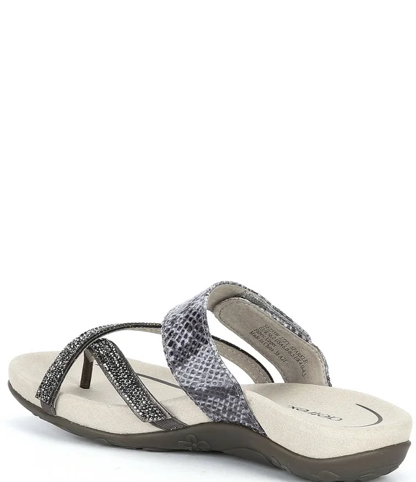 Aetrex Izzy Pewter Sparkle Women's Petwer - 40