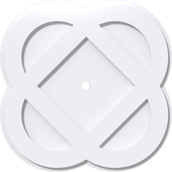 Charlotte Architectural Grade PVC Contemporary Ceiling Medallion Ekena Millwork