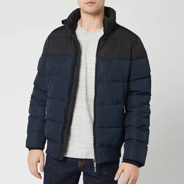 Superdry Track Sports Puffer Jacket - Eclipse Navy
