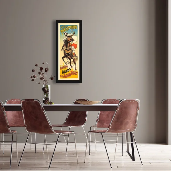 15x22x35x22 Olympia Paris Hippodrome by Jules Cheret Framed Wall Art Multi-Color - BH58816p114-1131