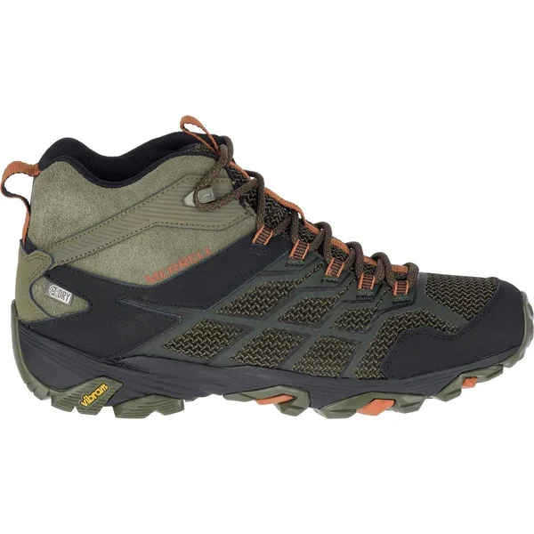 Merrell Men's Moab FST 2 Mid Waterproof (10.5 Olive/Adobe)