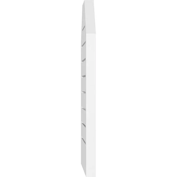 Ekena Millwork GVPOT14X2802SF 14x22W x 28x22H Octagonal Top Surface Mount PVC Gable Vent: Functional, w/ 2x22W x 1-1/2x22P Brick