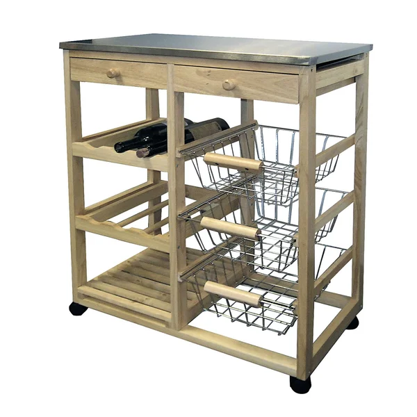 Wood Kitchen Cart
