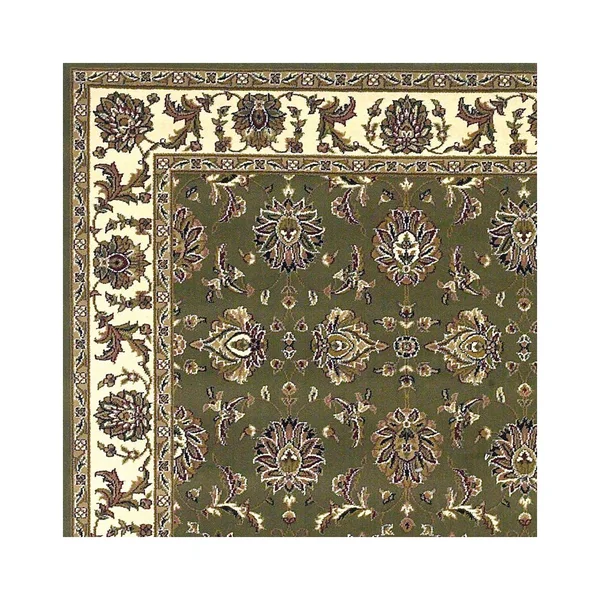 Kas Cambridge 7314 Green/Ivory Kashan Area Rug - 7&7x22 x 10&10x22
