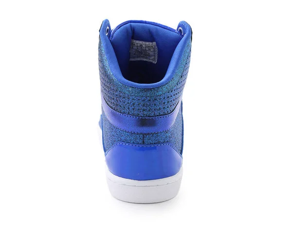 Women's Pastry Pop Tart Glitter High Top Sneaker, Size: 13, Blue