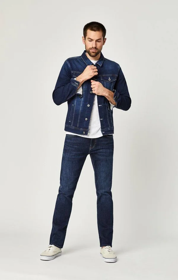 Mavi Men's Zach Straight Leg in Deep Portland - Men's Jeans
