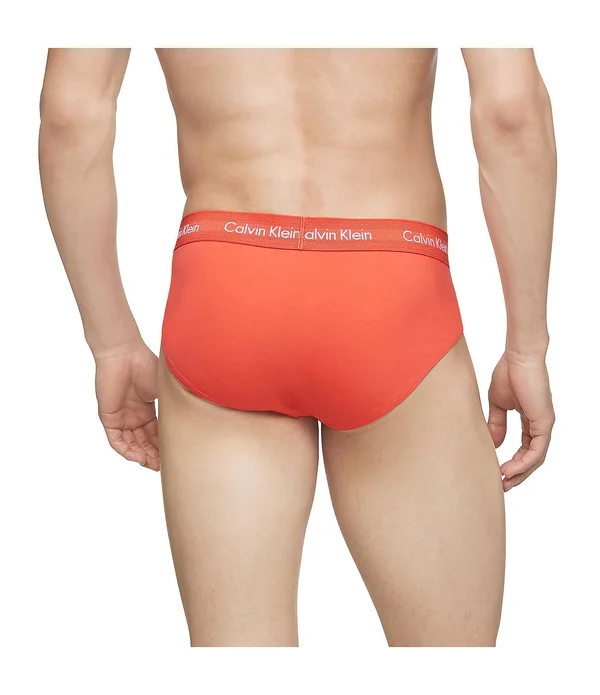 Calvin Klein Cotton Stretch Solid Hip Briefs 3-Pack - XL