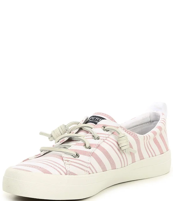 Sperry Women's Crest Vibe Beach Stripe Sneaker - Blue