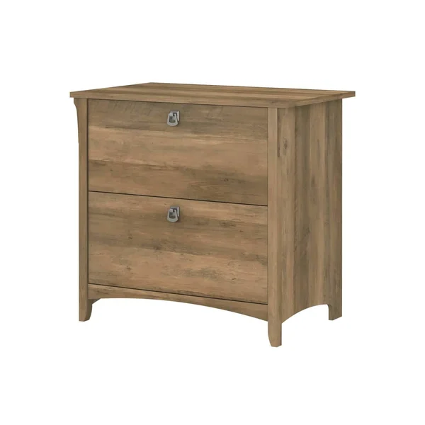 Bush Furniture Salinas Tall 5 Shelf Bookcase, Ash Brown