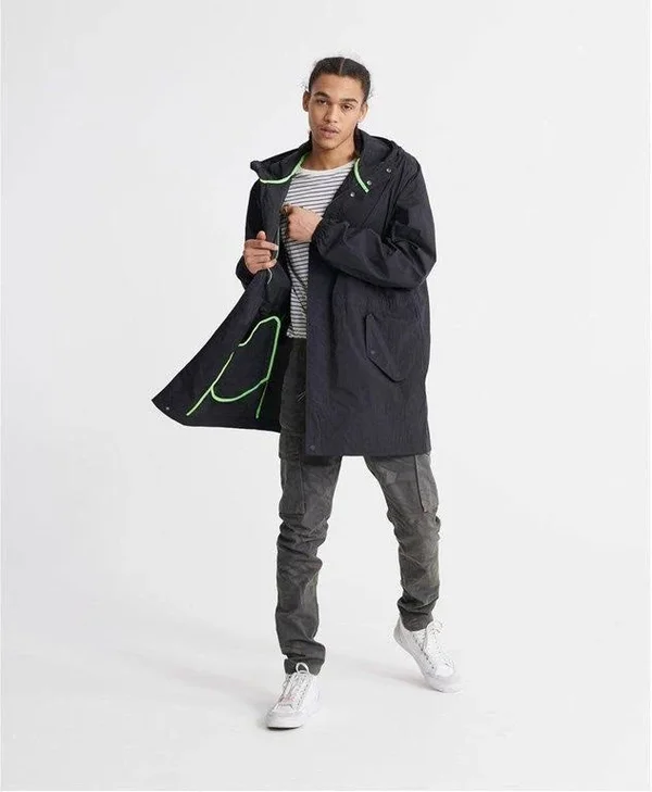 Superdry Lightweight Parka Jacket - Black - Parka Jackets