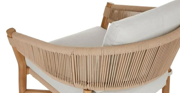 Light Gray Lounge Chair - Solid Wood, Article Makali Outdoor Furniture