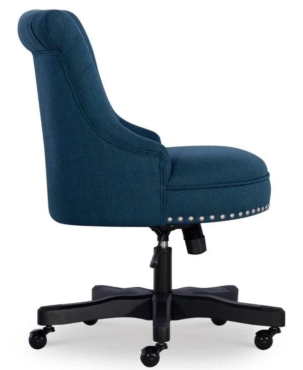 Linon Home Decor Hollyn Office Chair - Blue