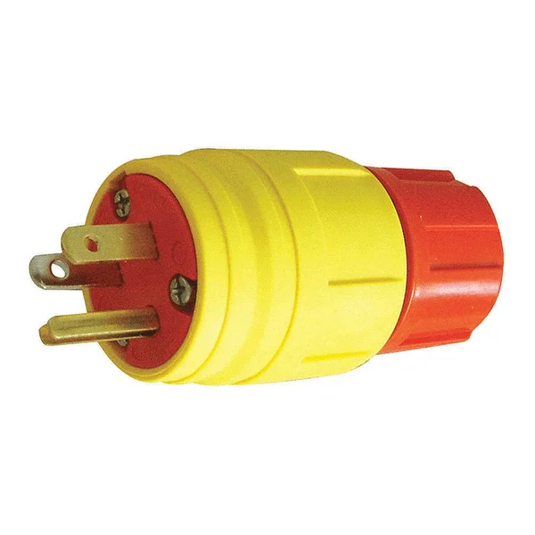 Ericson 2322-PW6P-AM 20A Watertight Locking Plug 3P 4W 250VAC L15-20P YL