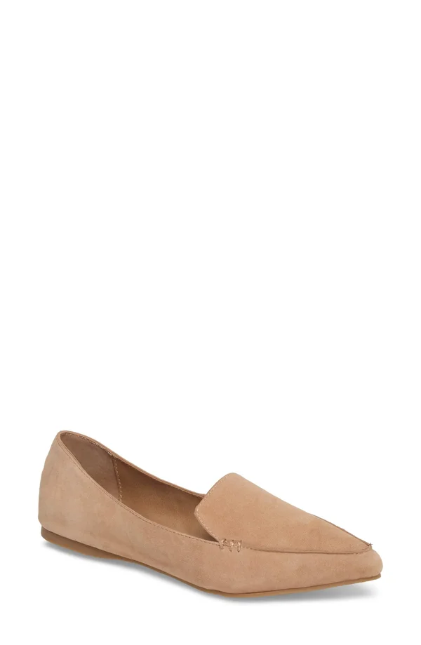Steve Madden Women's Feather Loafer - Size: 6, Camel Suede