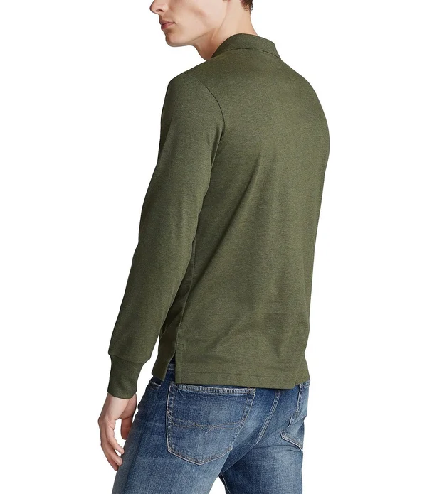 Polo Ralph Lauren Classic Fit Long Sleeve Polo - Black - S