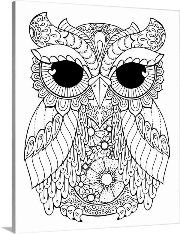 Owl 3, Canvas Wall Art, 36x45, Great Big Canvas