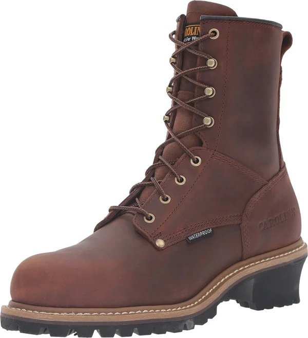 Carolina Men's 8 in. Waterproof Steel Toe Logger Boots