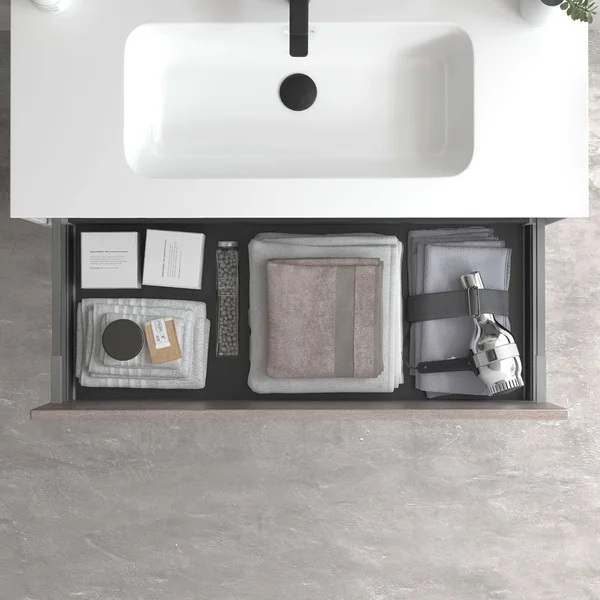 32x22 Bathroom Vanity Cabinet + Ceramic Sink, Tribeca, W 32 x H 20 x D 18 in RHD Weathered