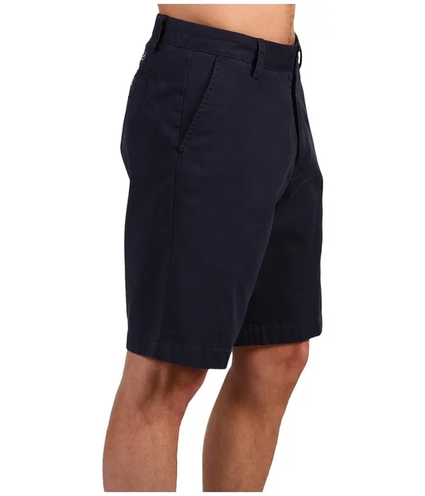 Nautica Men's Twill Flat Front Short True Navy, 34