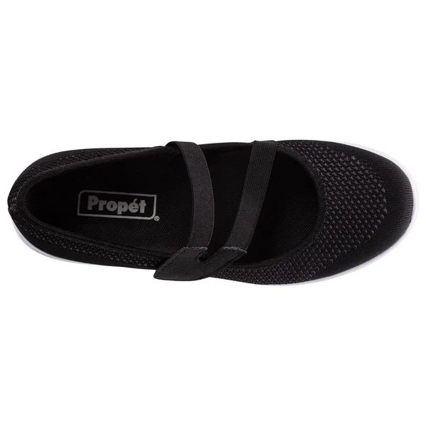 Propet Women's TravelWalker Evo Mary Jane, Size: 6.5, Black Mesh