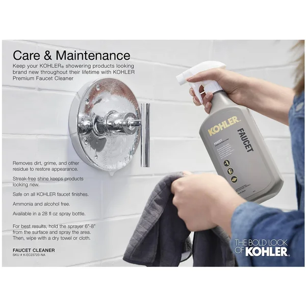 Kohler K-22178-G Purist 1.75 GPM Multifunction Handshower Kit with Katalyst air-induction Technology Polished Chrome