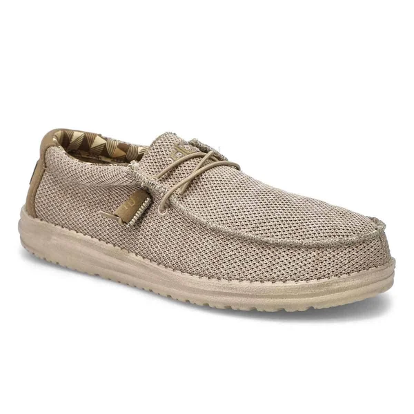Hey Dude Wally Sox Classic Shoes for Men - Beige - 13M