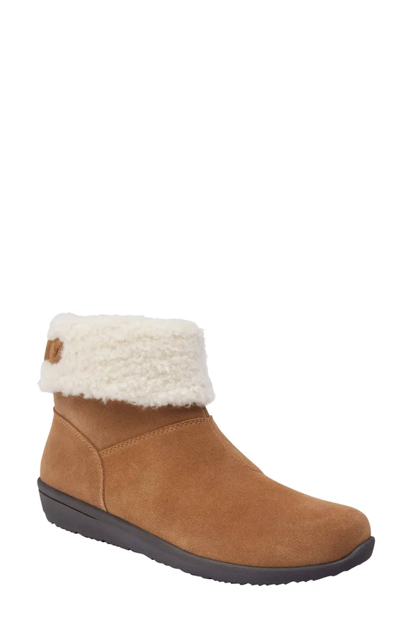 Women's Vionic Ruth Ankle Bootie, Adult, Size: 11, Wheat Suede