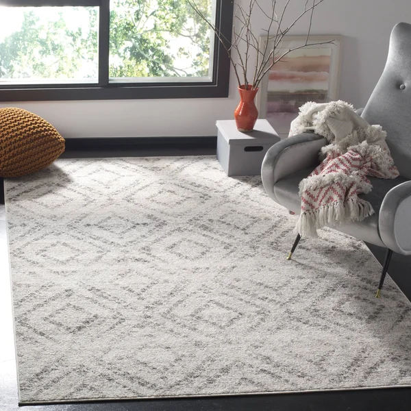 Safavieh ADR131C Adirondack Light Grey - Grey Area Rug - 6& x 6& Round