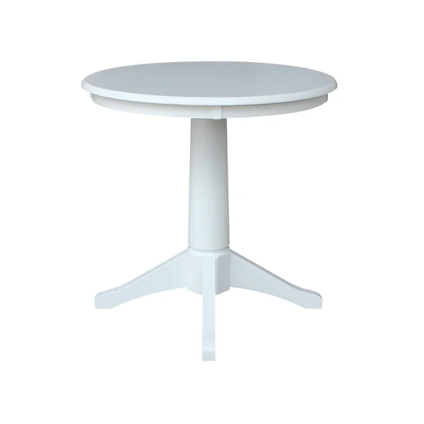 International Concepts 30x22 Round Top Pedestal Table - 34.9x22H, Espresso