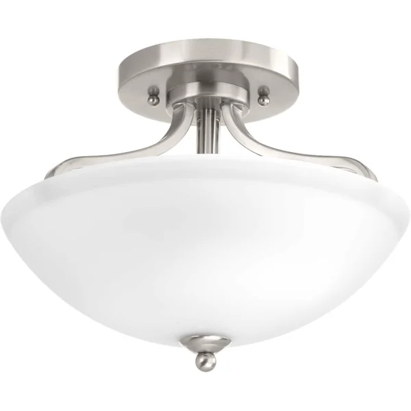 Progress Lighting P350057-009 Laird Brushed Nickel Semi-Flush Convertible