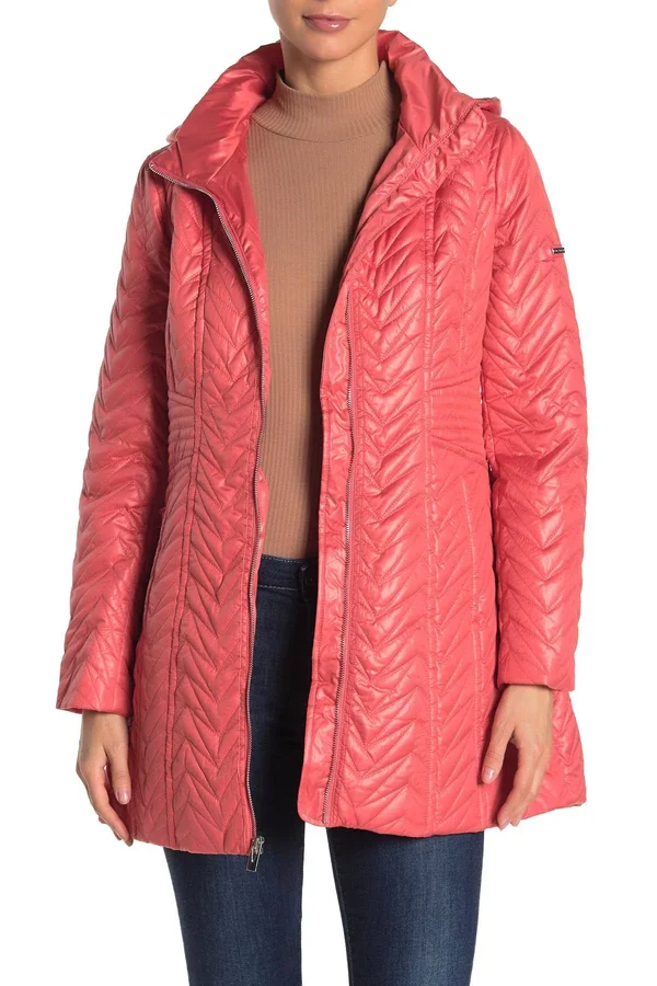 Via Spiga Zig Zag Quilted Jacket