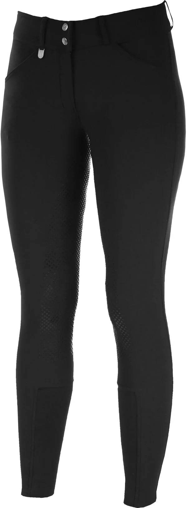Horze Grand Prix Women's Silicone Grip Full Seat Breeches - 22, Black