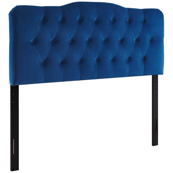 Modway Annabel King Diamond Tufted Performance Velvet Headboard - Navy