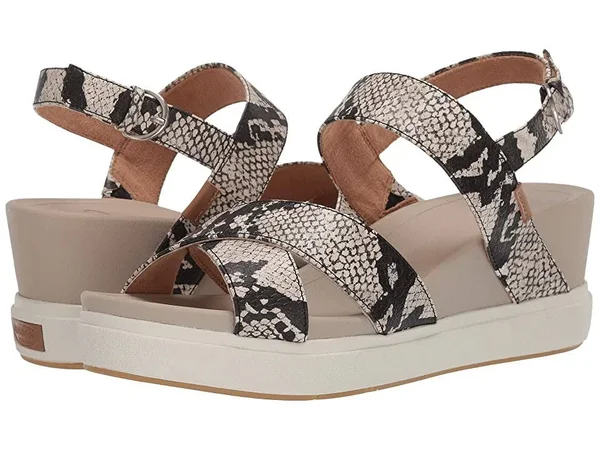 Dr. Scholl&s Scenario Women's Shoes Black/White Snake : 10 M