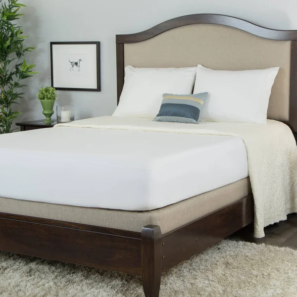 Protect-A-Bed Luxury Fitted Mattress Protector, Cal King, White