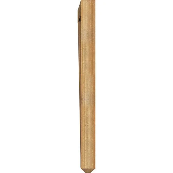 Ekena Millwork 4x22W x 36x22D x 48x22H Merced Craftsman Rough Sawn BRACKET - Western Red Cedar