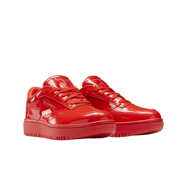 Reebok Cardi Coated Club C Double Red Women's Shoes, Size: 9