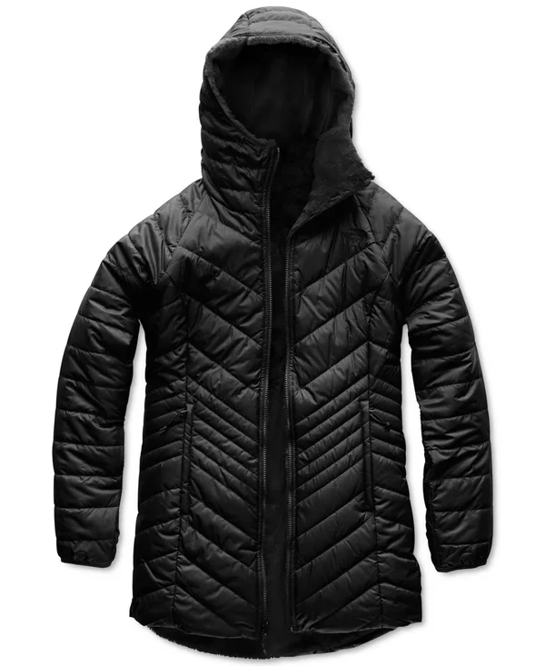 The North Face Women's Mossbud Insulated Reversible Parka: Black