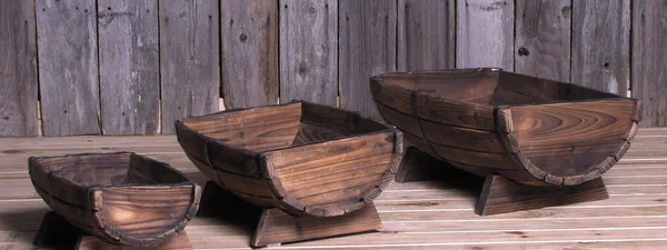 Leigh Country 3-Piece Half Barrel Planter Set