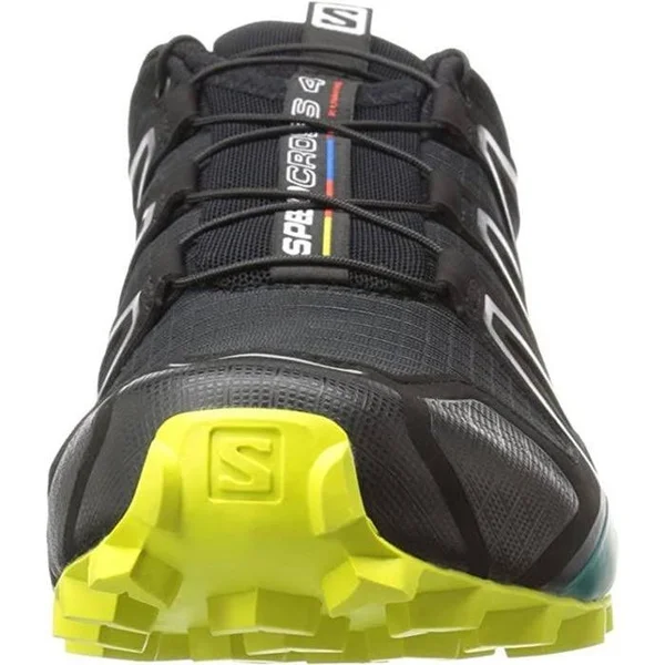 Salomon Men's Speedcross 4 Trail Running Shoes (Sulphur/Everglade/Black, 8)