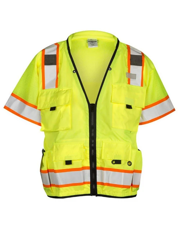 ml Kishigo S5010 Professional Surveyors Vest Lime